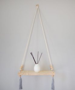 Alternative view of Tek Askılı – Püsküllü Masif Ahşap Raf