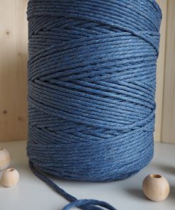 Denim Tek Burgulu Pamuk İp String Makrome İp // 3mm 7 5mm denim pamuk ip tek bukum string ip makrome ipi renkli makrome ipi tek burgulu pamuk halat ip macrame ip
