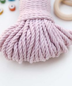Alternative view of 5mm // 3 Büküm // Pamuk Halat İp / AÇIK PEMBE