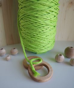 Neon Yeşil Tek Burgulu Pamuk İp String Makrome İp 5mm 7 Neon Yeşil Tek Burgulu Pamuk İp String Makrome İp 5mm - Görsel 2