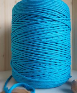 Turkuaz Tek Burgulu Pamuk İp String Makrome İpi // 5mm 7 Turkuaz Tek Burgulu Pamuk İp String Makrome İpi // 5mm - Görsel 3