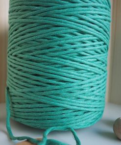 Benet Yeşili Tek Burgulu Pamuk İp String Makrome İpi // 5mm 7 Benet Yeşili Tek Burgulu Pamuk İp String Makrome İpi // 5mm - Görsel 3