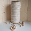 5mm 3 Büküm Pamuk Halat İp EKRU
