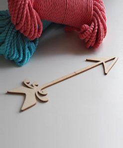 reto geometrik desenli ahsap ok makrome ahsap tahta macrame tahta wood macrame stick makrame cubuk