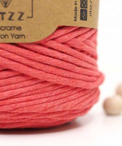 Nar Çiçeği Tek Burgulu Pamuk İp String Makrome İp // 3mm 7 renkli makrome ipi