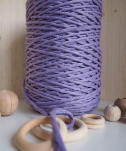 Lila Tek Burgulu Pamuk İp String Makrome İpi // 5mm // 1KG 7 3mm lila string tek burgulu pamuk ip makrome ipi macrame cotton rope tek bukum halat ip tek burgulu makrome