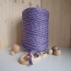 3mm lila string tek burgulu pamuk ip makrome ipi macrame cotton rope tek bukum halat ip tek burgulu makrome ipi