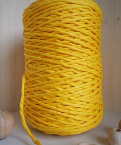 Sarı Tek Burgulu Pamuk İp String Makrome İpi 5mm 7 5mm sari string tek burgulu pamuk ip makrome ipi macrame cotton rope tek bukum halat ip tek burgulu makrome ip