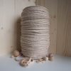 6mm acik bej pamuk halat ip makrome ipi macrame cotton rope 3 bukum halat ip