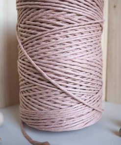 Ten Rengi Tek Burgulu Pamuk İp String Makrome İpi // 3mm 7 Ten Rengi Tek Burgulu Pamuk İp String Makrome İpi // 3mm - Görsel 3