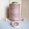Ten Rengi Tek Burgulu Pamuk İp String Makrome İpi // 3mm 1 makrome tarama ipi