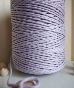 makrome ipi 3mm tek bukum string pamuk makrome ipi lavanta renkli