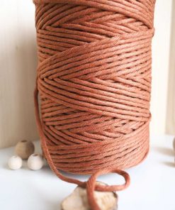Tarçın Tek Burgulu Pamuk İp String Makrome İpi 5mm 7 makrome ipi 5mm tek bukum string pamuk makrome ipi tarcin renkli ip