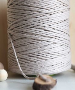 cotton makrome ipi koyu bej renk 3mm tek burgulu string pamuk makrome ipi macrame ropes diy