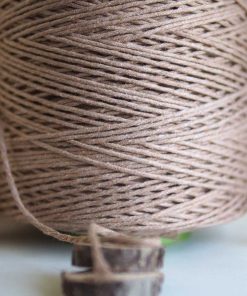 Toprak Tek Burgulu Pamuk İp String Makrome İp // 2mm 7 cotton makrome ipi toprak renk 2mm tek burgulu string pamuk makrome ipi macrame