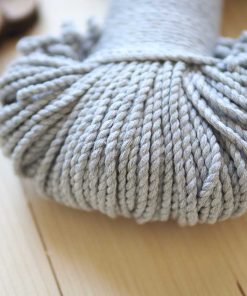 Alternative view of 3mm // 2 Büküm // Pamuk Halat İp / AÇIK GRİ