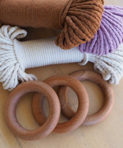 buyuk ahsap halka ahsap canta sapi makrome ahsap halka 12cm