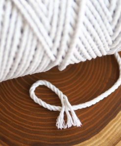 Alternative view of 4mm // 3 Büküm // Pamuk Halat İp / KAR BEYAZ