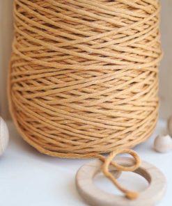 Camel Tek Burgulu Pamuk İp String Makrome İp // 3mm 7 makrome ipi tek burgulu pamuk makrome ipi 3mm camel string macrame ropes ip