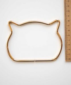 metal kedi figurlu canta sapi metal canta sap makrome icin metal sap 9cm gold diy