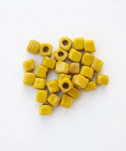 cam boncuk kup sari renkli cam boncuk diy makrome boncuk