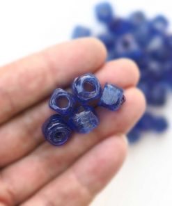 Alternative view of Cam Boncuk Küp Model // ŞEFFAF LACİVERT (5'li Paket)