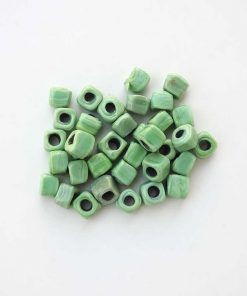 cam boncuk kup su yesili cam boncuk diy makrome boncuk