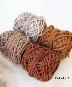 Makrome Deneme Paketleri // 3mm 18 makrome deneme paketi 2 1 taranabilir buklum ip 1