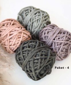Makrome Deneme Paketleri // 3mm 19 makrome deneme paketi 4 1 taranabilir buklum ip 1
