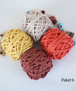 Makrome Deneme Paketleri // 3mm 24 makrome ipi deneme paketleri 3mm tek buklum tek burgulu pamuk makrome ipleri yaprak tuy anahtarlik ipi paket 6