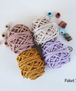 Makrome Deneme Paketleri // 3mm 22 makrome ipi deneme paketleri 3mm tek buklum tek burgulu pamuk makrome ipleri yaprak tuy anahtarlik ipi paket 7