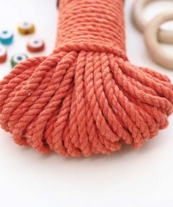 Alternative view of 5mm // 3 Büküm // Pamuk Halat İp / TURUNCU