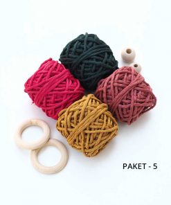 Makrome Deneme Paketleri // 3mm 20 pamuk makrome ipi anahtalik ipi tek buklum taranabilir pamuk ip 3mm makrome deneme paket 5 tek buklum