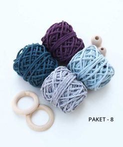 Makrome Deneme Paketleri // 3mm 23 pamuk makrome ipi anahtalik ipi tek buklum taranabilir pamuk ip 3mm makrome deneme paket 8 tek buklum
