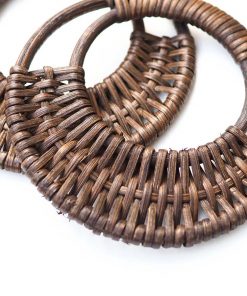 bambu canta sapi ahsap bambu hasir canta sapi dogal canta sapi ay model yuvarlak ceviz