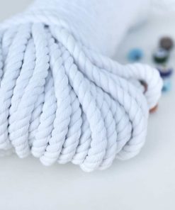Alternative view of 8mm // 3 Büküm // Pamuk Halat İp // KAR BEYAZ