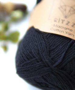Alternative view of İnce Koton Makrome İpi // 1,5MM // 009 // Siyah - A32