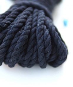 makrome ipi pamuk siyah pamuk halat ip 7mm 3 bukum cotton rope