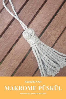makrome puskul yapimi how to make macrame tassel