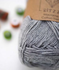 Alternative view of İnce Koton Makrome İpi // 1,5MM // 038 // Gri