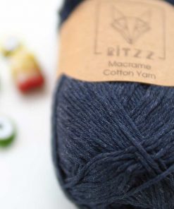 İnce Koton Makrome İpi // 1,5MM // 039 // Koyu Denim - Görsel 2