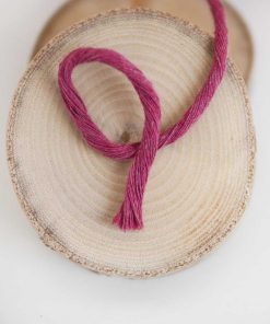 Alternative view of Fuşya Tek Burgulu Pamuk İp String Makrome İp // 2mm