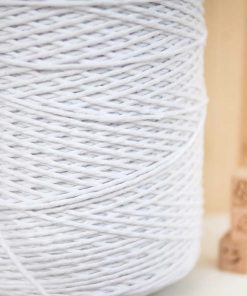 Kar Beyaz Tek Burgulu Pamuk İp String Makrome İp // 2mm 7 Kar Beyaz Tek Burgulu Pamuk İp String Makrome İp // 2mm - Görsel 3