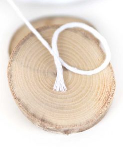 Alternative view of Kar Beyaz Tek Burgulu Pamuk İp String Makrome İp // 2mm