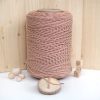 Ten Tek Burgulu Pamuk İp String Makrome İp // 2mm 1 Pamuk Makrome İpi