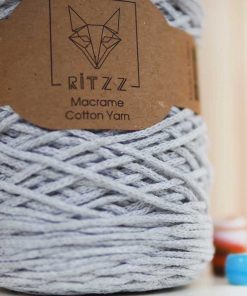 Alternative view of Ritzz Pamuklu Makrome SLIM // 004 // Açık Gri