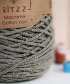 Alternative view of Ritzz Pamuklu Makrome SLIM // 016 // Haki