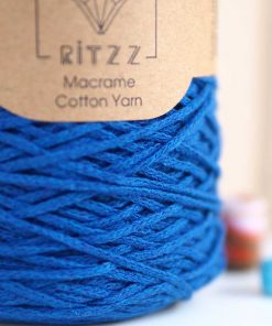 Alternative view of Ritzz Pamuklu Makrome SLIM // 019 // Saks Mavi