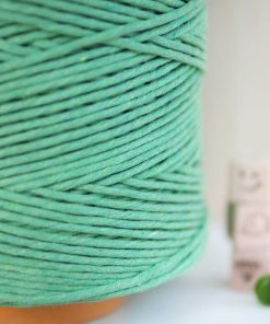 Yaprak Yeşili Tek Burgulu Pamuk İp String Makrome İp // 3mm 7 Yaprak Yeşili Tek Burgulu Pamuk İp String Makrome İp // 3mm - Görsel 3