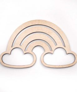 Alternative view of Ahşap Makrome Askısı // Gökkuşağı